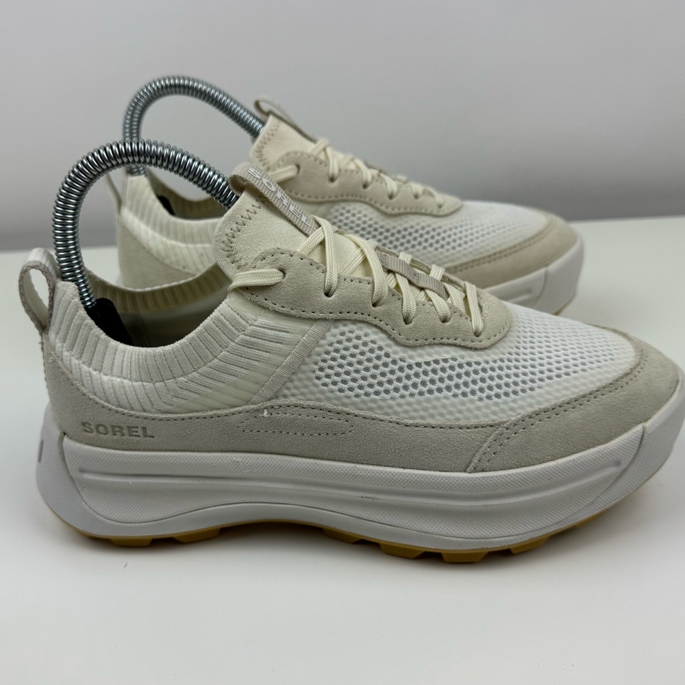 SOREL Women’s Size 6 ONA 503 Knit Low Sea Salt Chalk‎ Sneakers Shoes NEW!